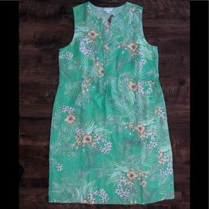 J. Jill Love Linen Sleeveless Tunic Style Dress